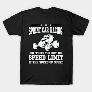 Sprint Car Dirt Track Racing T-Shirt